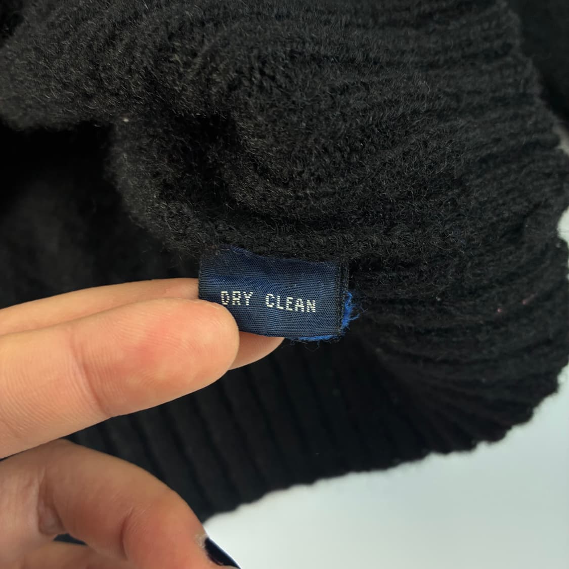 Polo  폴로 랄프로렌 90,s 자수 울 블랙 니트  상품이미지5