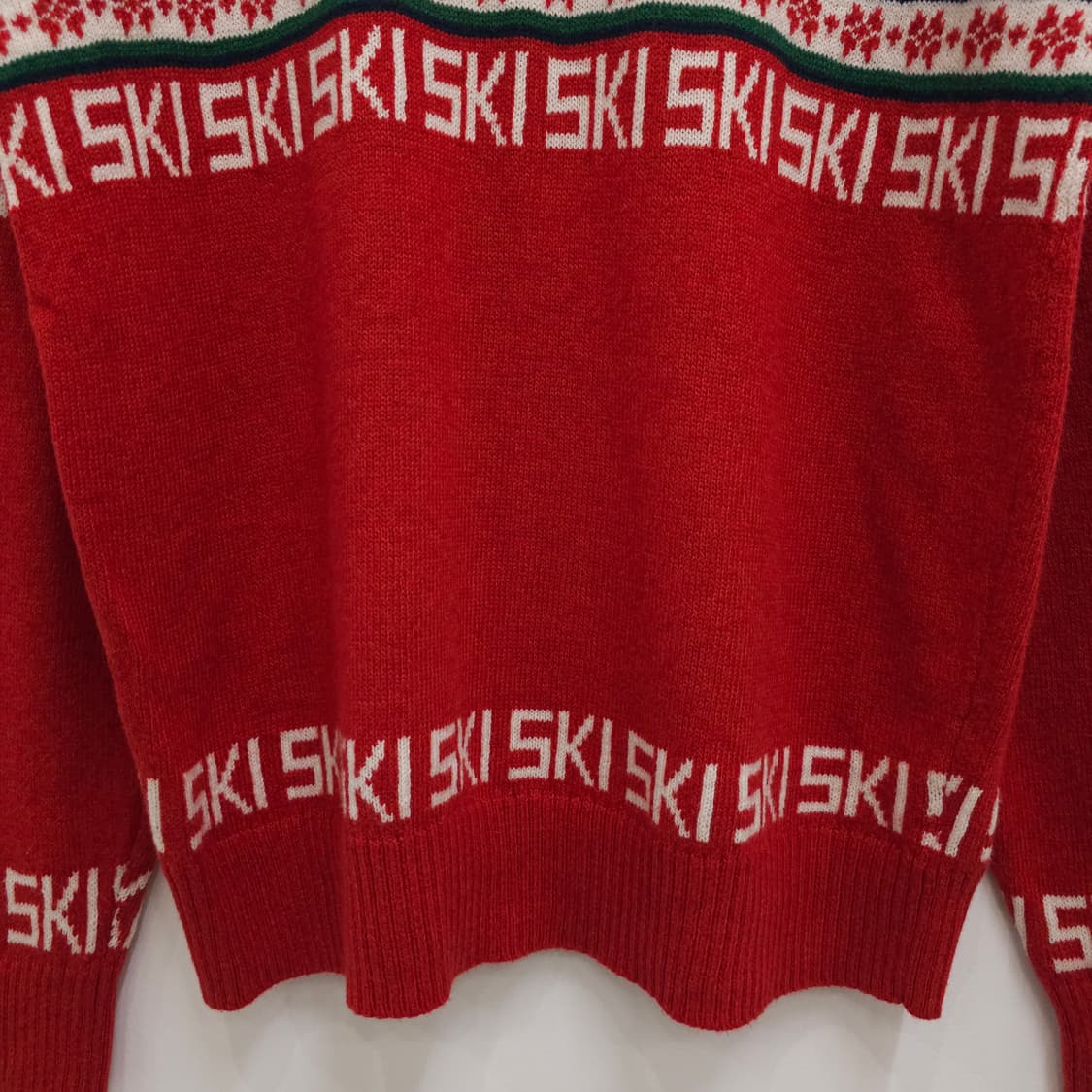 레드 노르딕 니트 상품이미지3