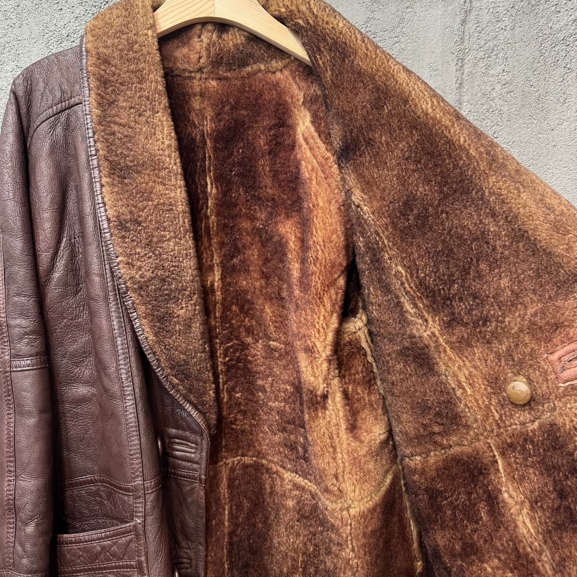 90s MikeLeather 양가죽 무스탕 (XL)  상품이미지4