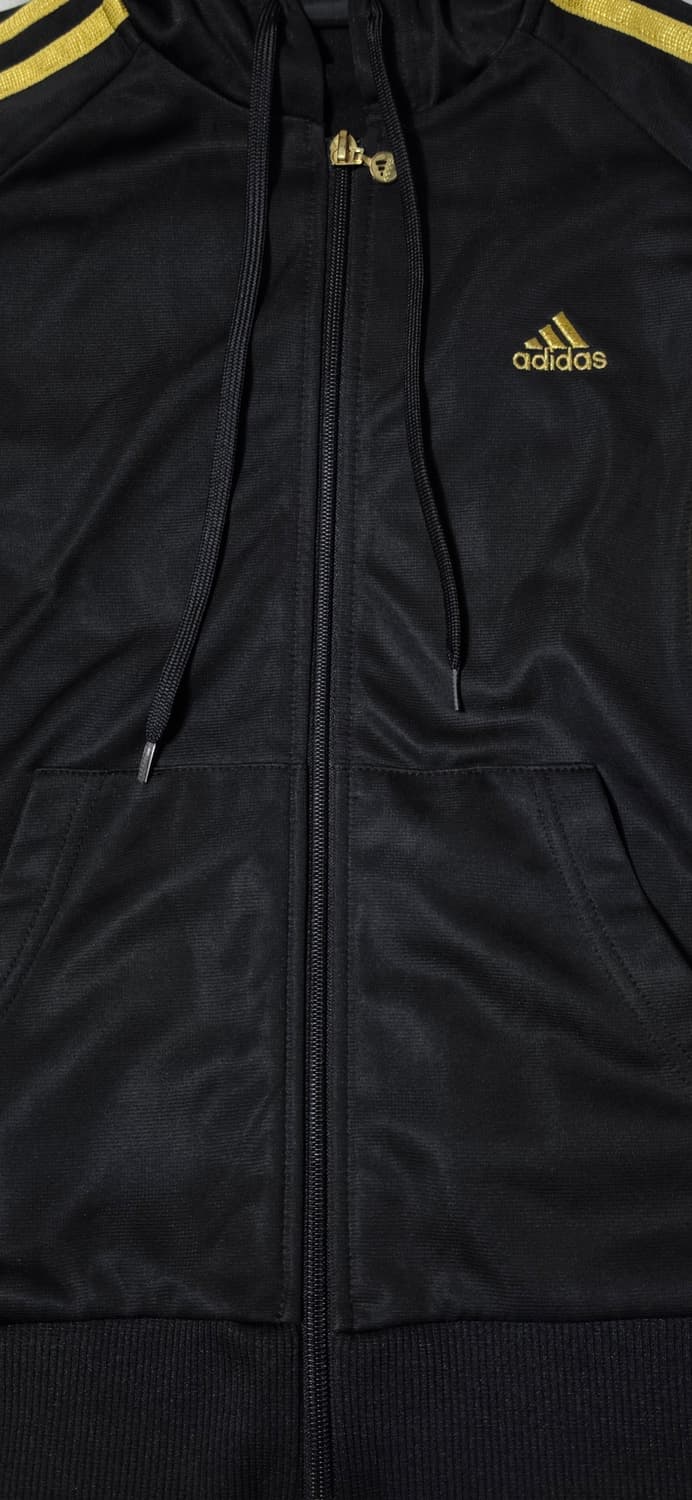 아디다스 후드집업 90 블랙 골드 상품이미지5