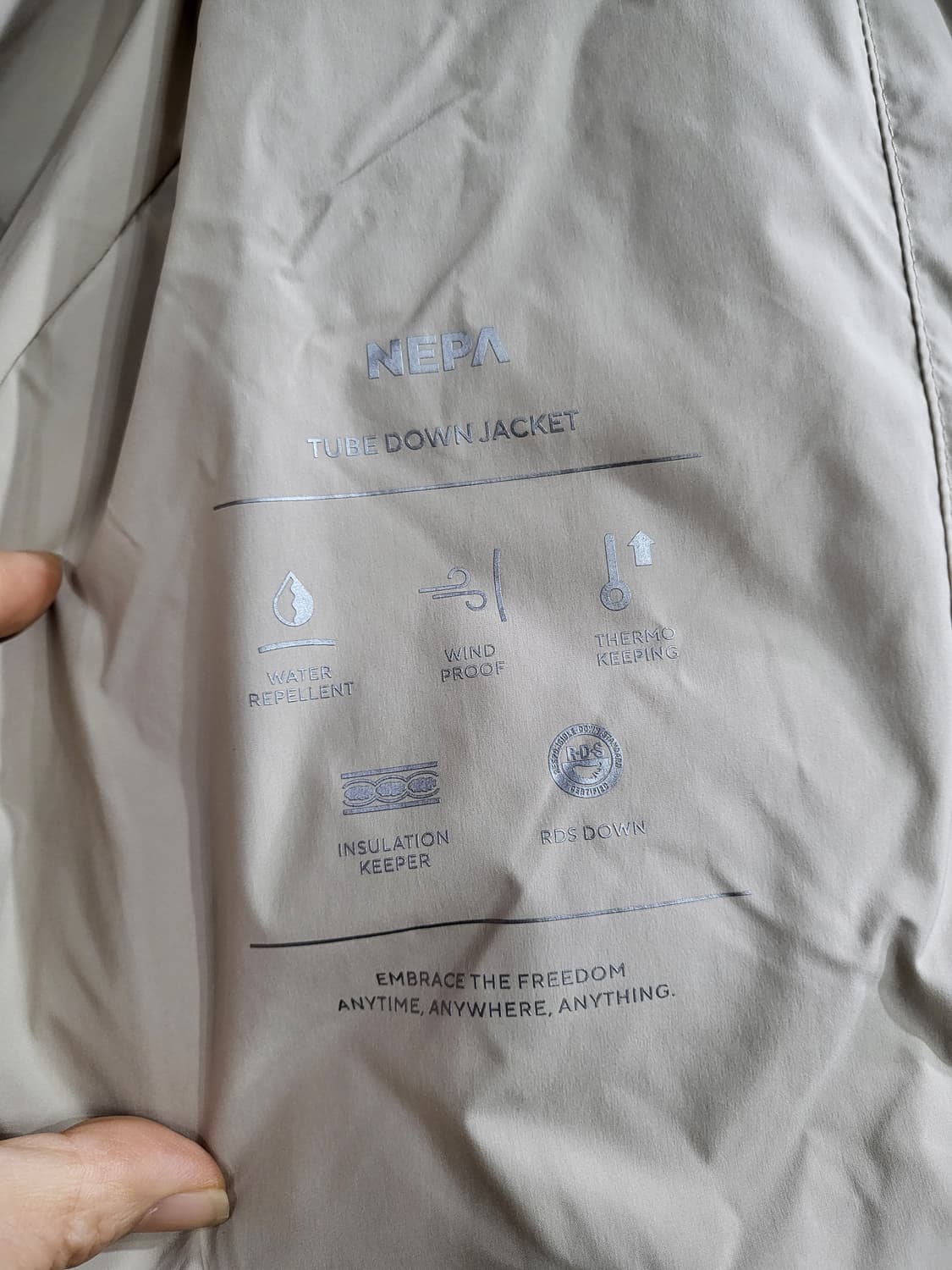 네파 튜브 구스다운 패딩 상품이미지7