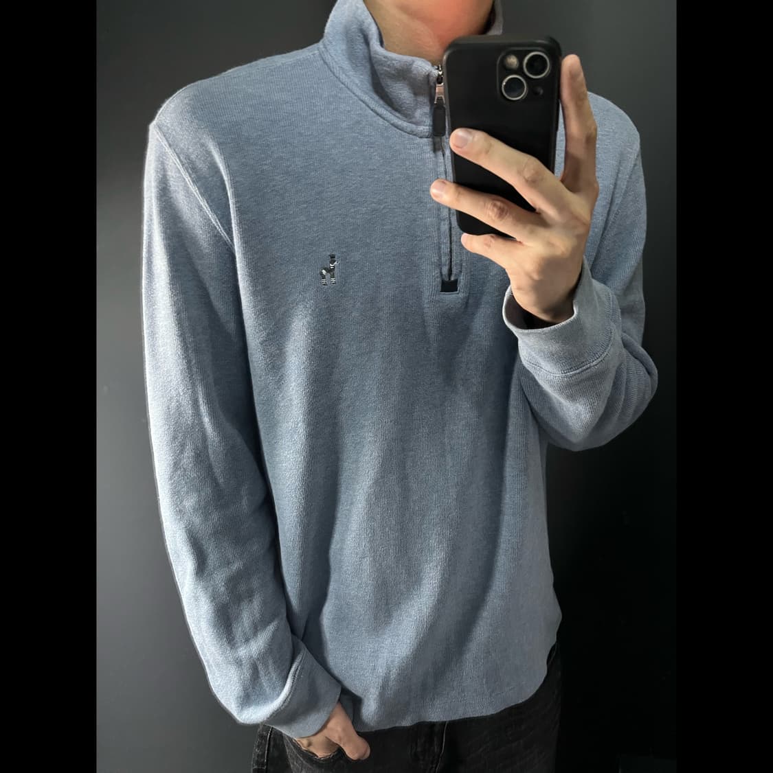 HAZZYS 해지스 반집업 니트 티셔츠 상품이미지1