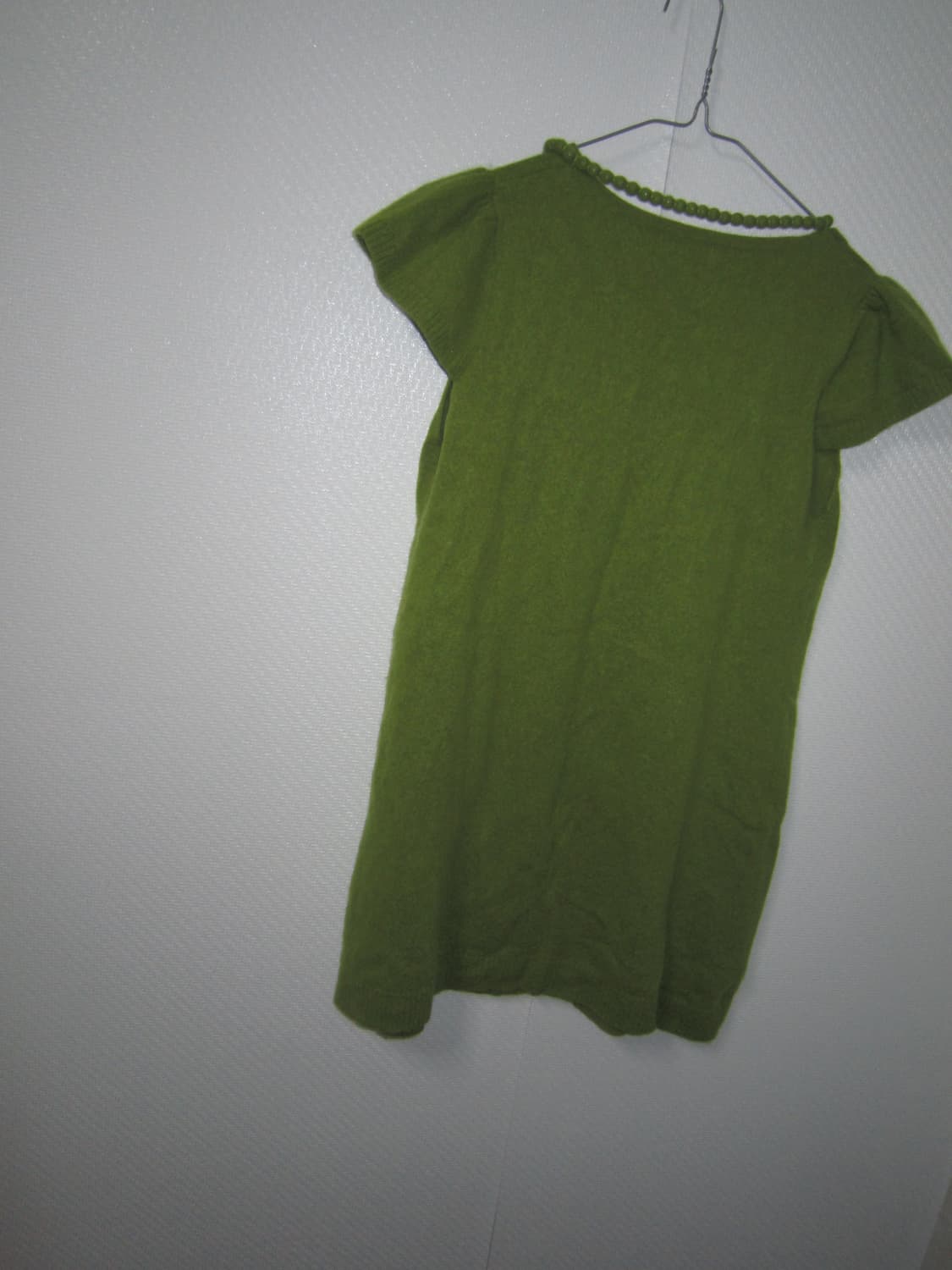 vintage green knit flower onepiece 상품이미지5