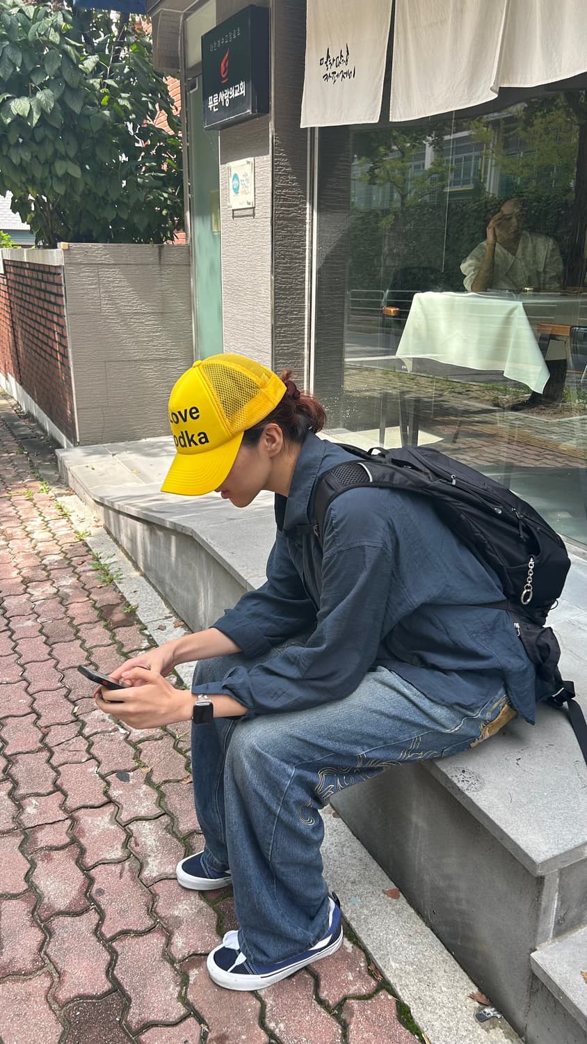 I Love Vodka Mesh cap (Yellow) 상품이미지3