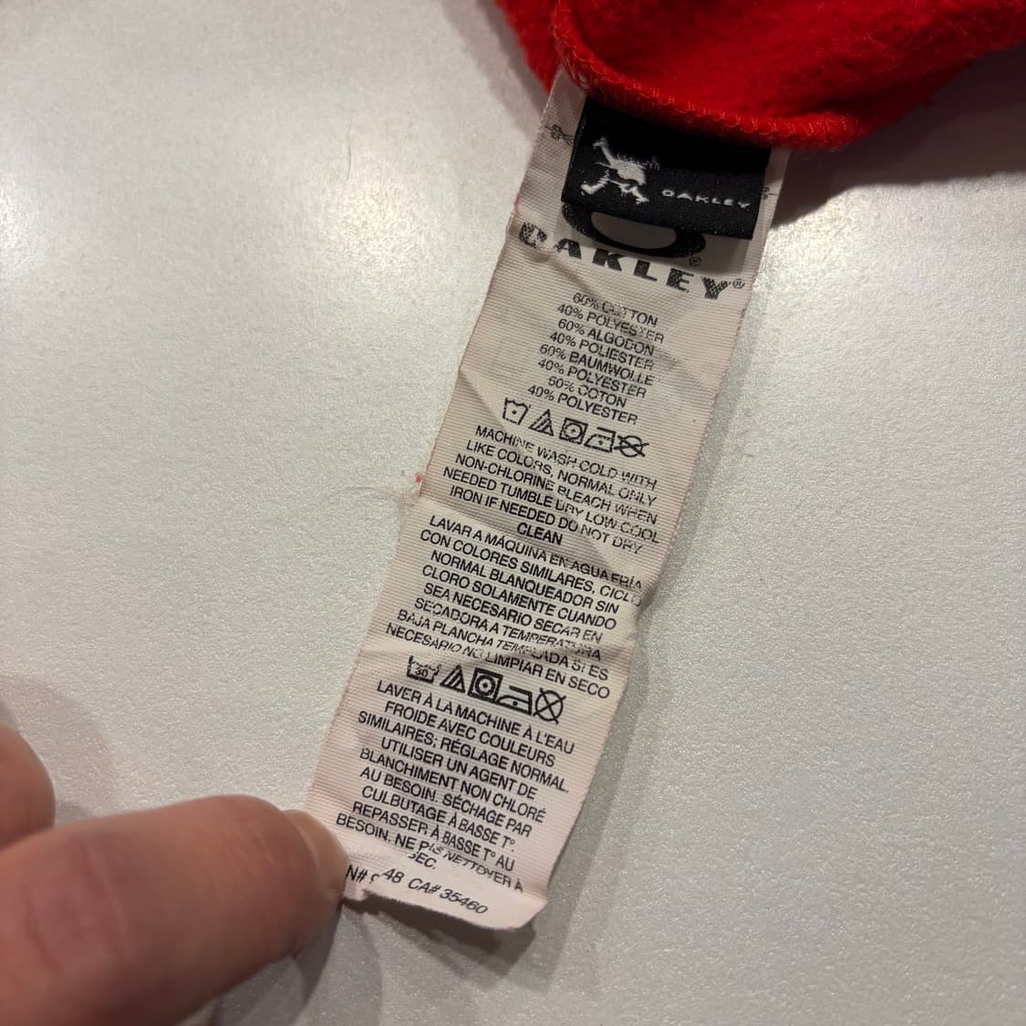 [S] 14s 오클리 레드 스웻 후드티 B997 상품이미지8