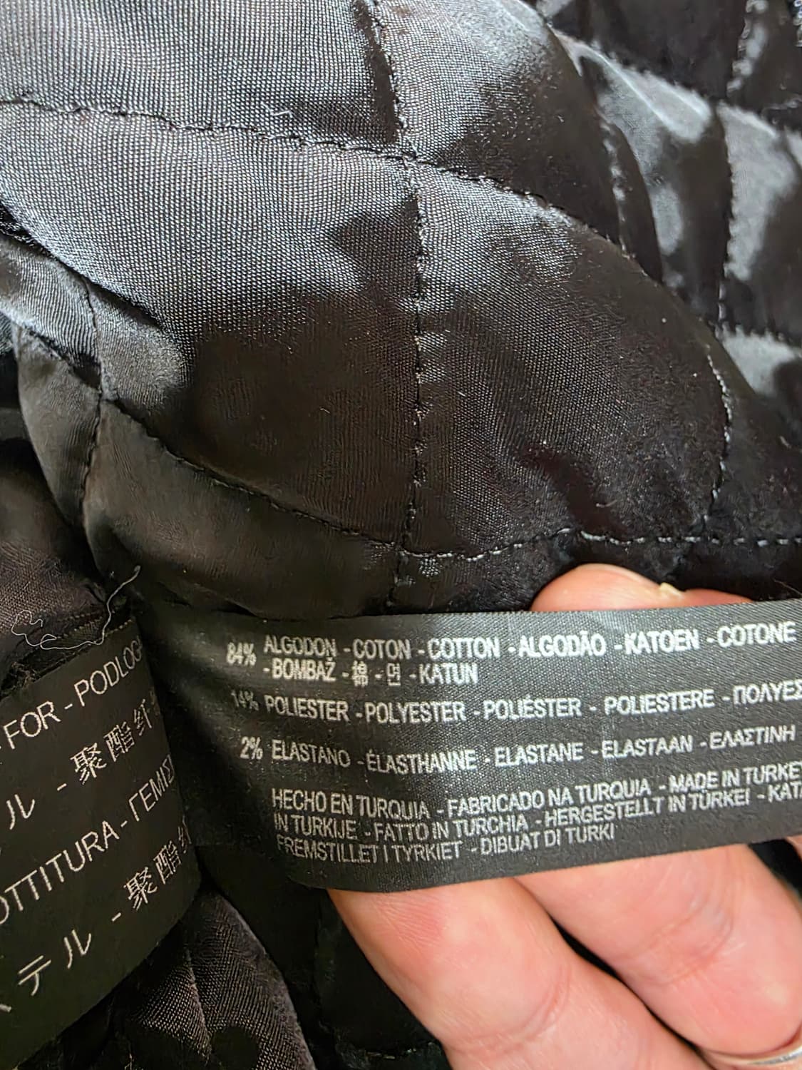 자라 프리미엄 데님 퀼팅 트러커 자켓  L 상품이미지9