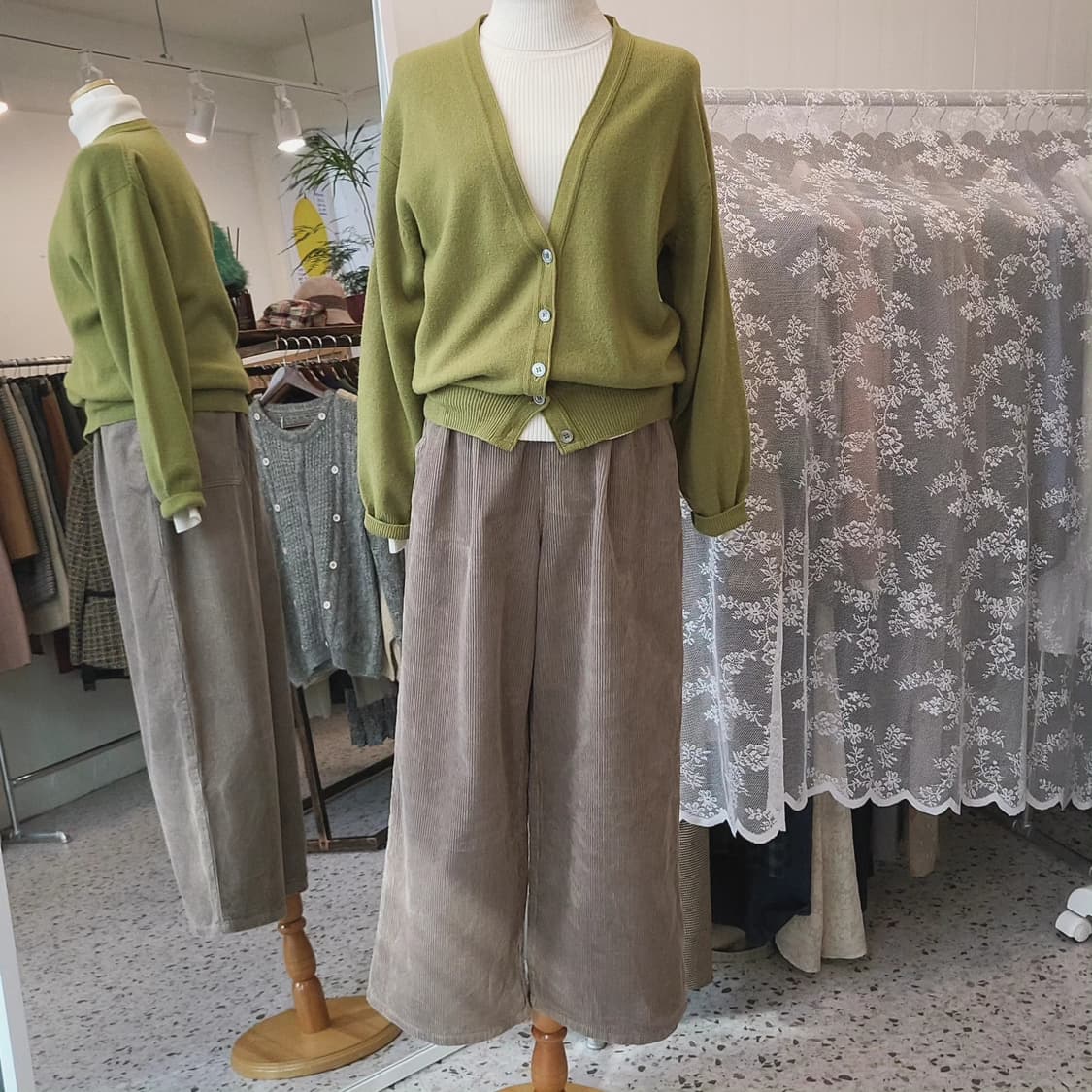 Studio clip 와이드 코듀로이 밴딩팬츠 상품이미지2