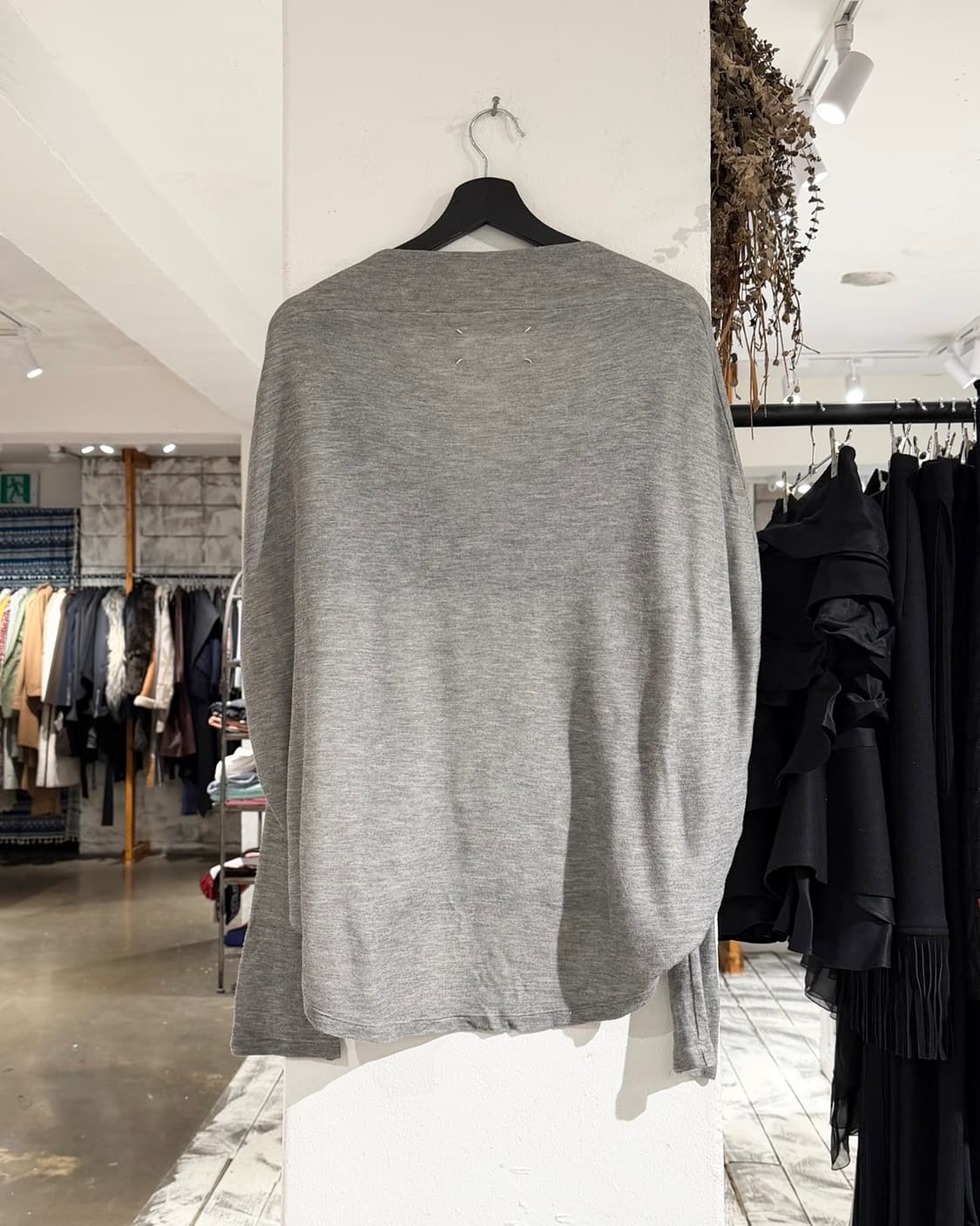 메종 마르지엘라 그레이 보트넥 롱슬리브 티셔츠 상품이미지6