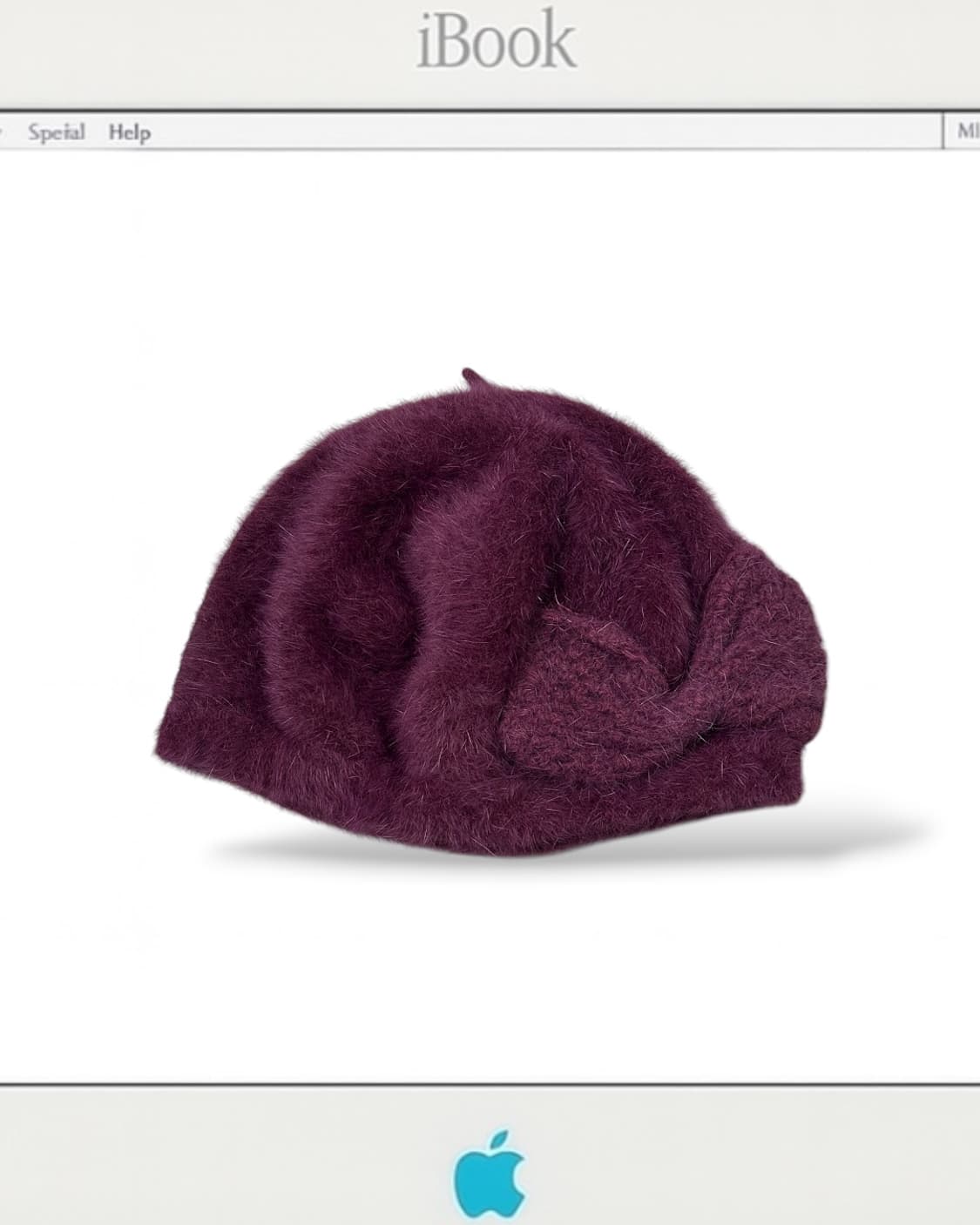 jp vintage 퍼플 리본 비니 상품이미지1