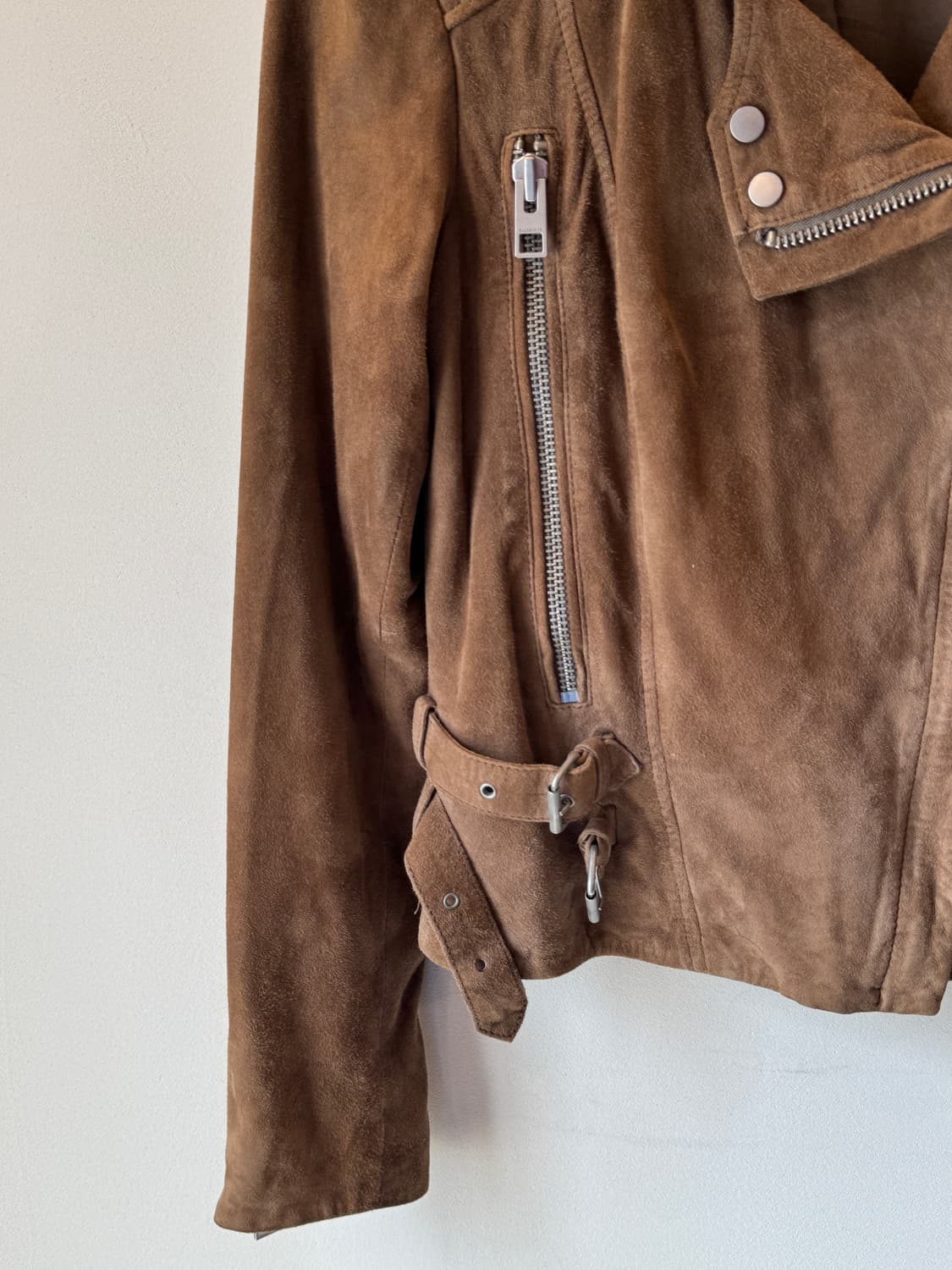 올세인츠 스웨이드 라이더 자켓(O48) 상품이미지5