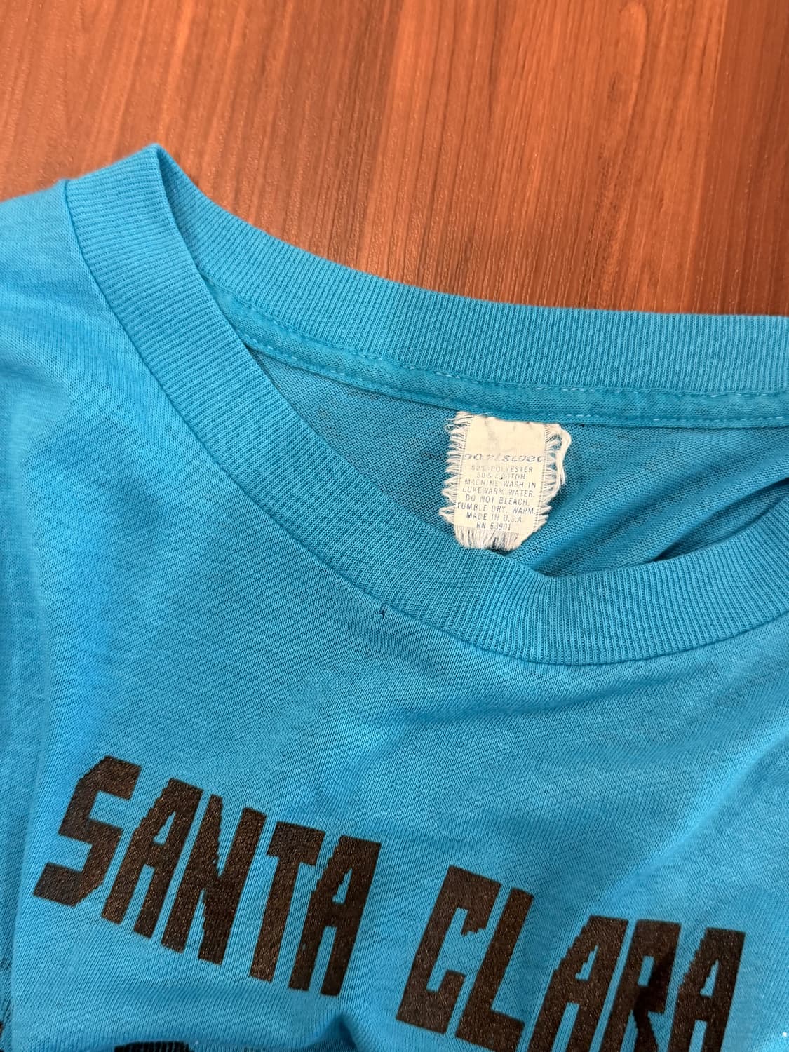 80-90s Vtg 빈티지 SANTA CLARA 반팔 티셔츠 (USA) 상품이미지8