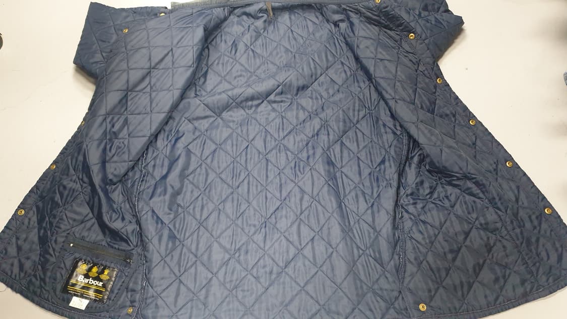 바버 퀼팅 자켓 네이비 XXL 상품이미지2