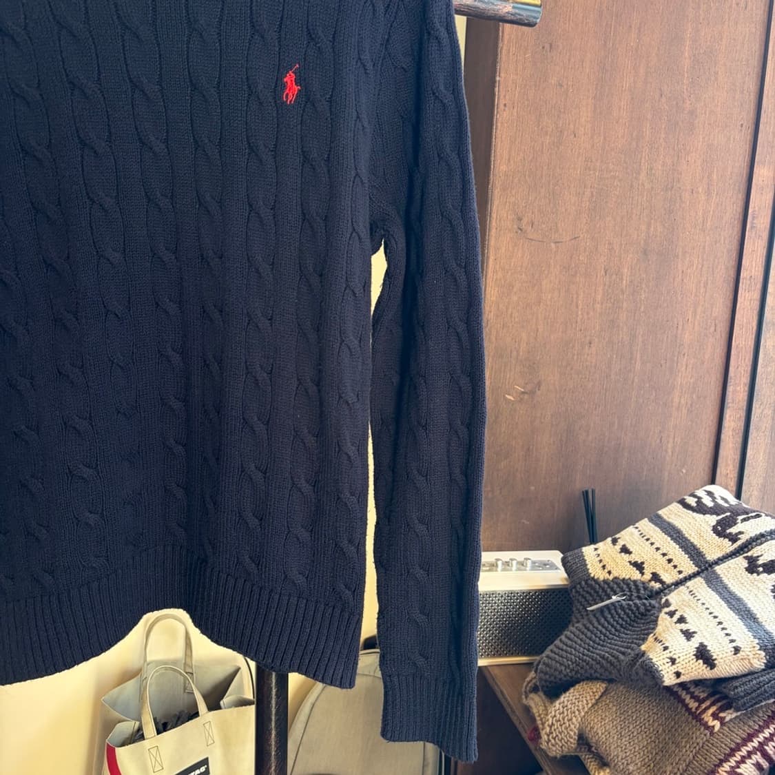 15586 - 폴로 랄프로렌 네이비 케이블 니트 상품이미지4