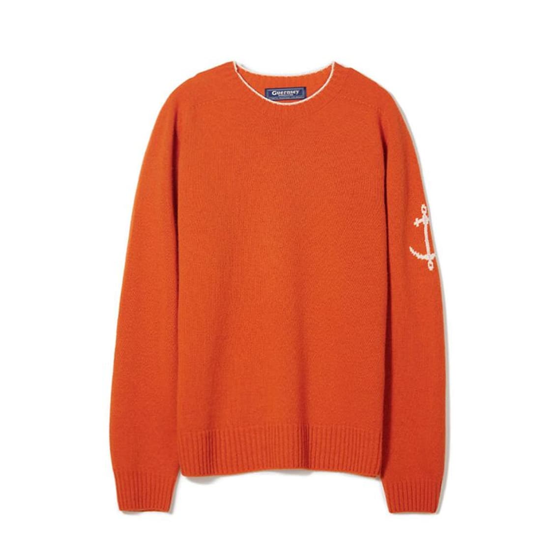 건지울른스 홀가먼트 메리노 울 스웨터(오렌지, L) 상품이미지1