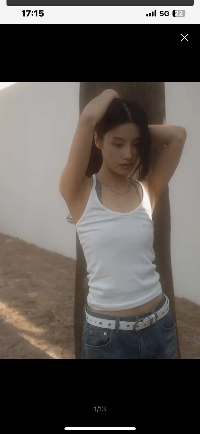 애즈온 HATTIE HALTER NECK SLEEVELESS WHITE 상품이미지3