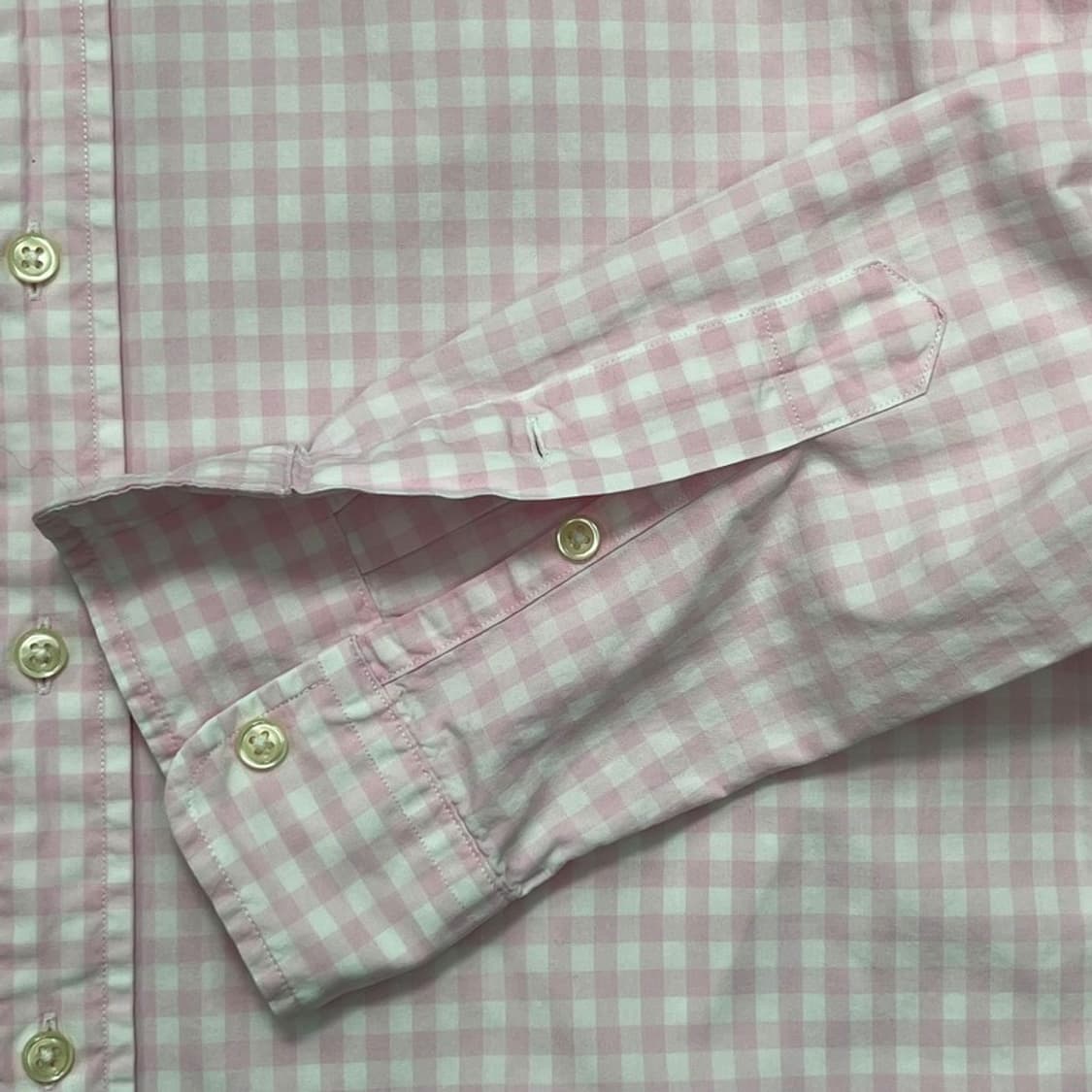 POLO RALPH LAUREN 와이드 카라 깅엄 셔츠 M 상품이미지4