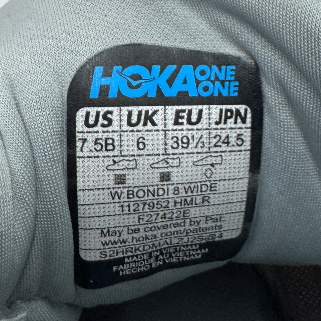 호카 본디8 와이드 화이트 런닝화 245 상품이미지8