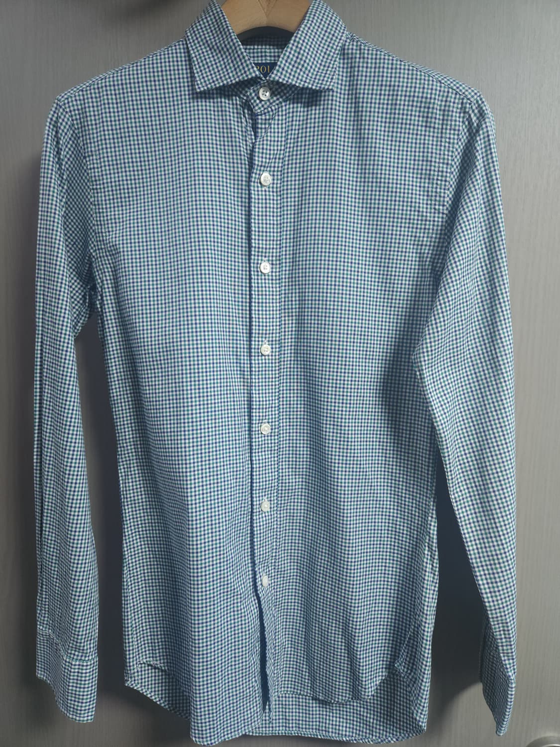 폴로 랄프로렌 체크 셔츠남방(슬림핏), M 상품이미지1