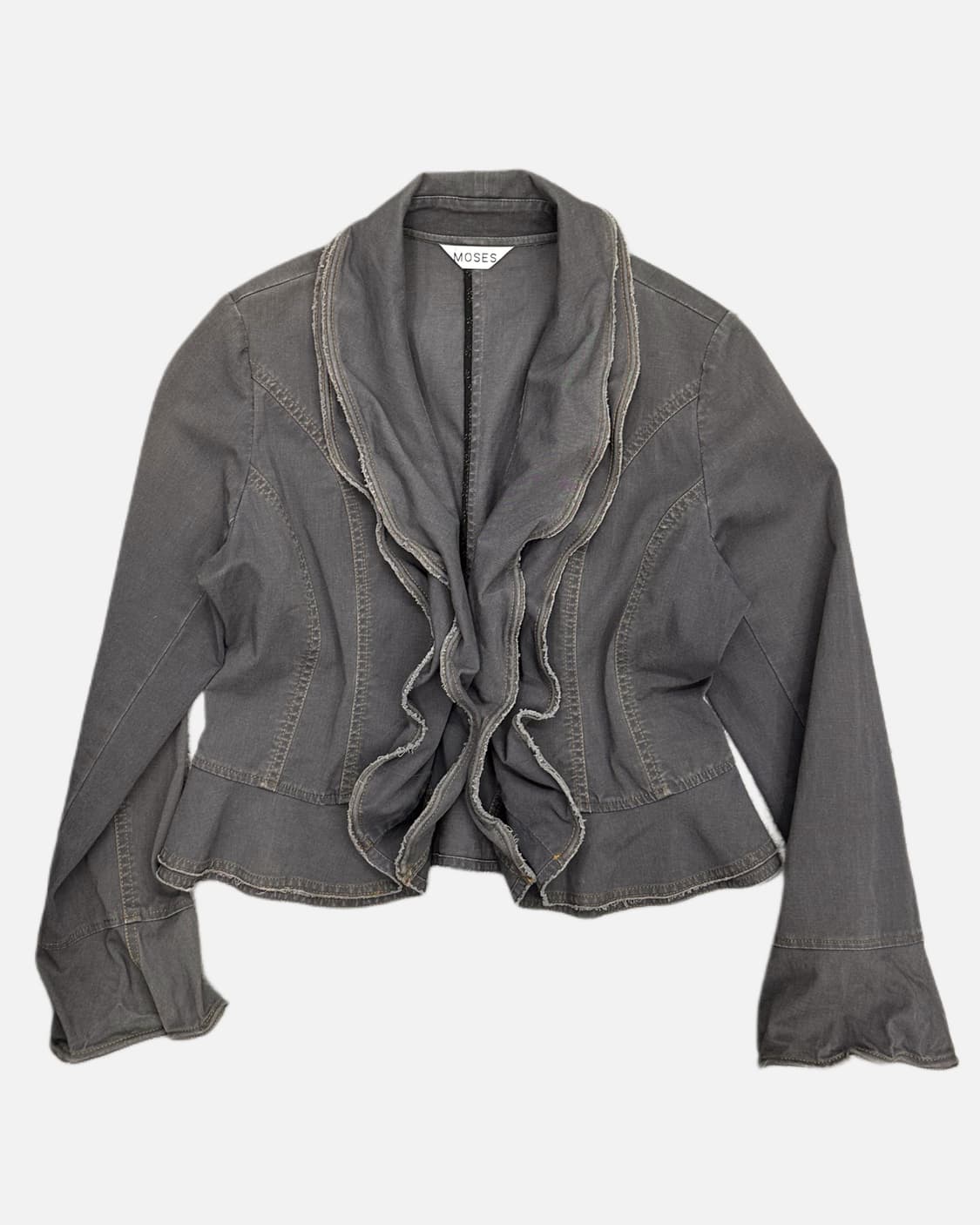 layered wire collar blazer 상품이미지1