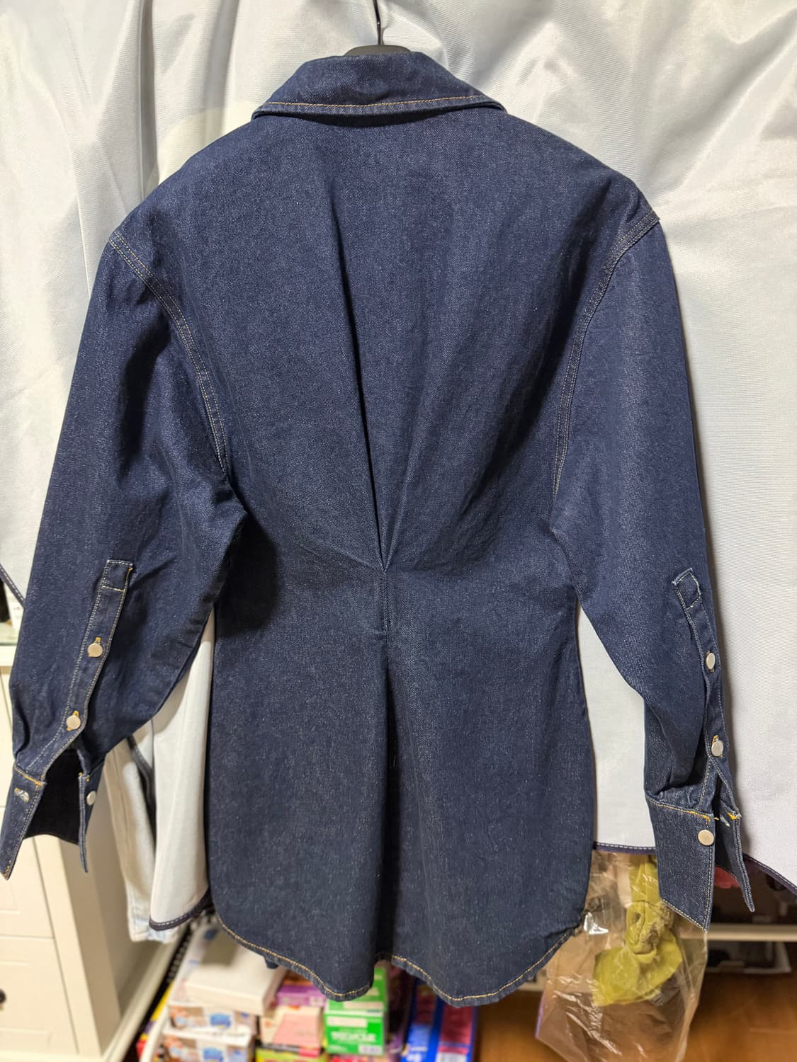 자라 데님 미니 원피스 상품이미지2