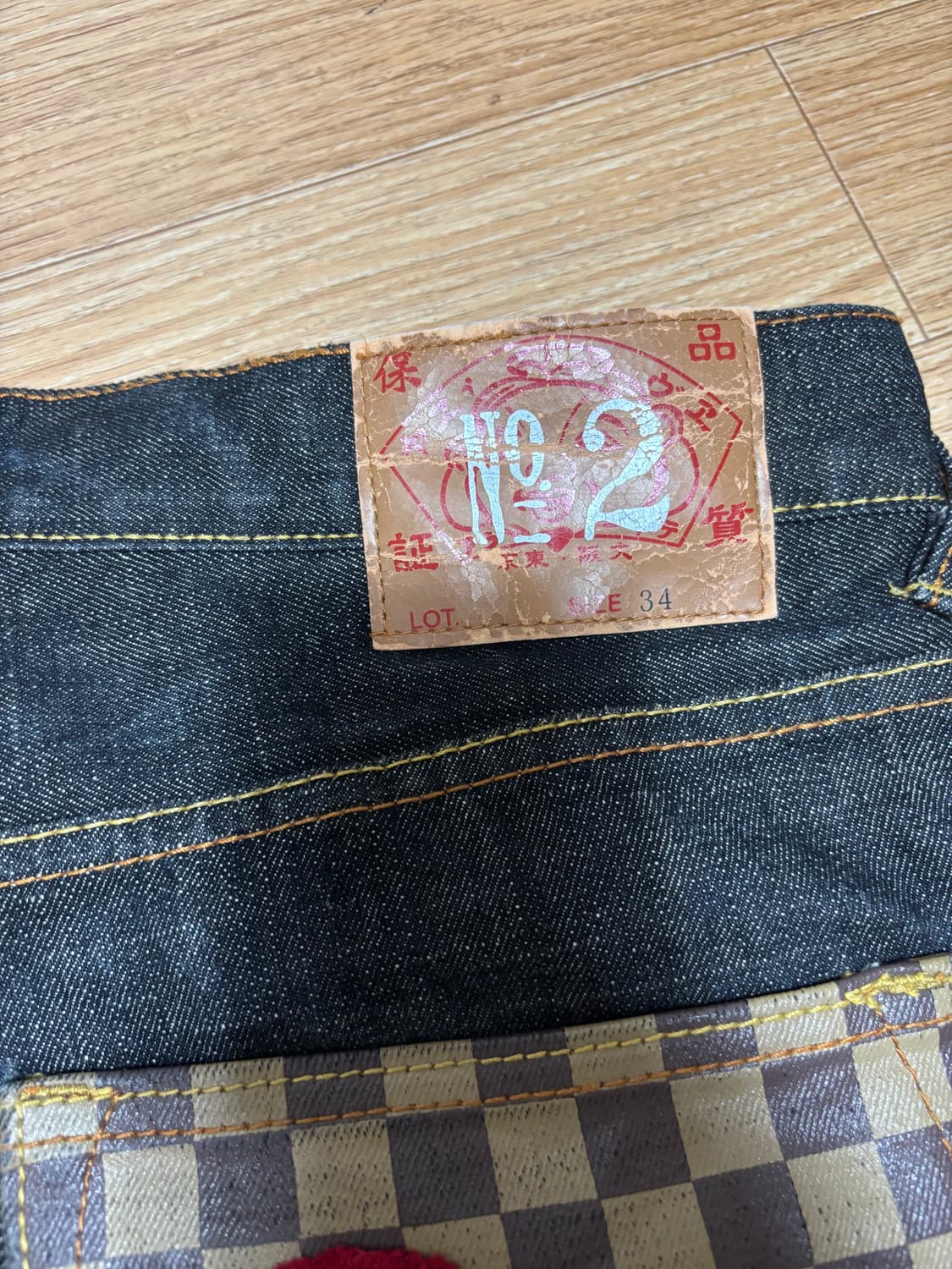 EVISU 에비수 체크 포켓 데님 팬츠 상품이미지3