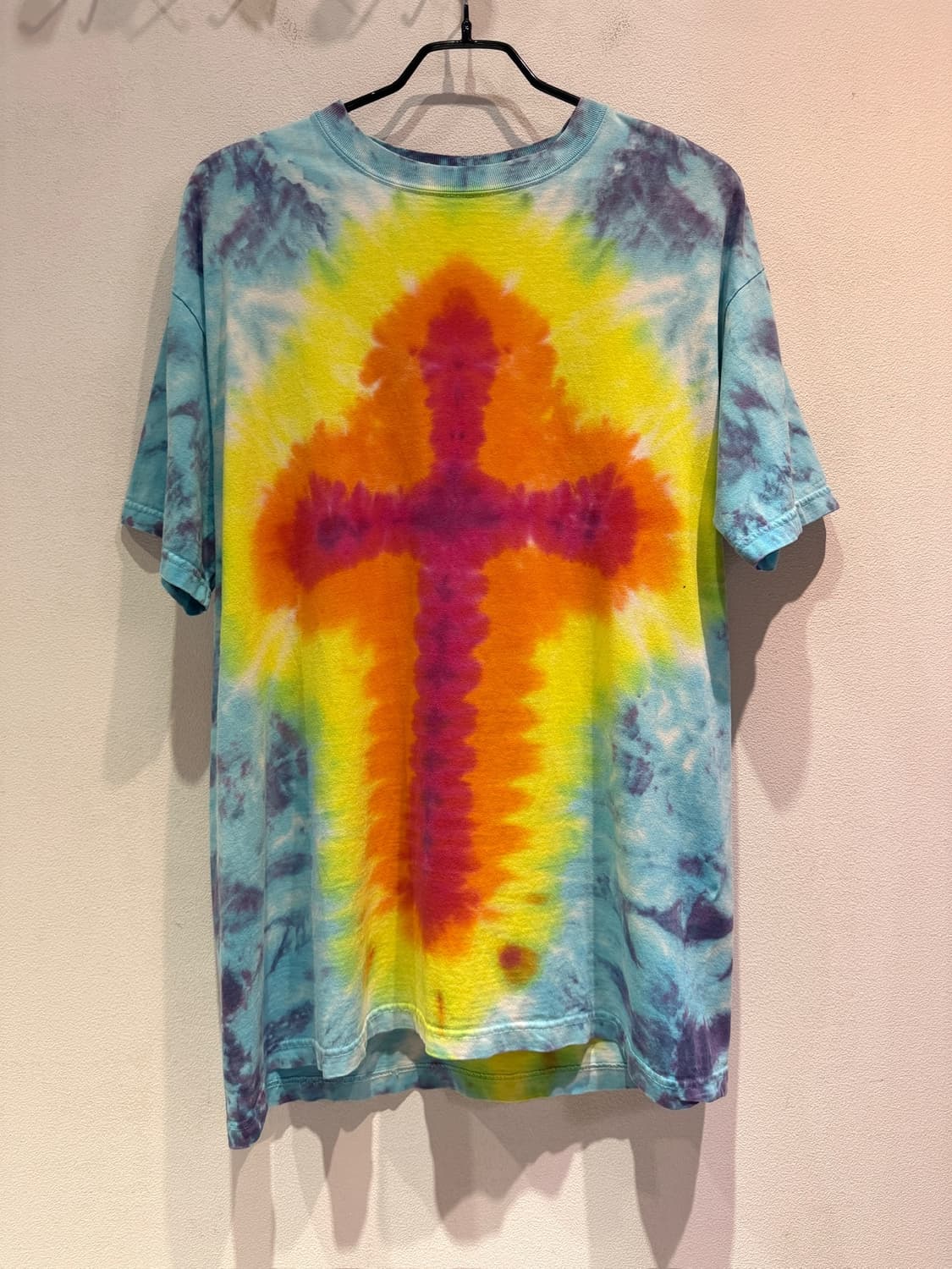 90s Anvil USA Fabric Cross Graphic Tee 상품이미지1