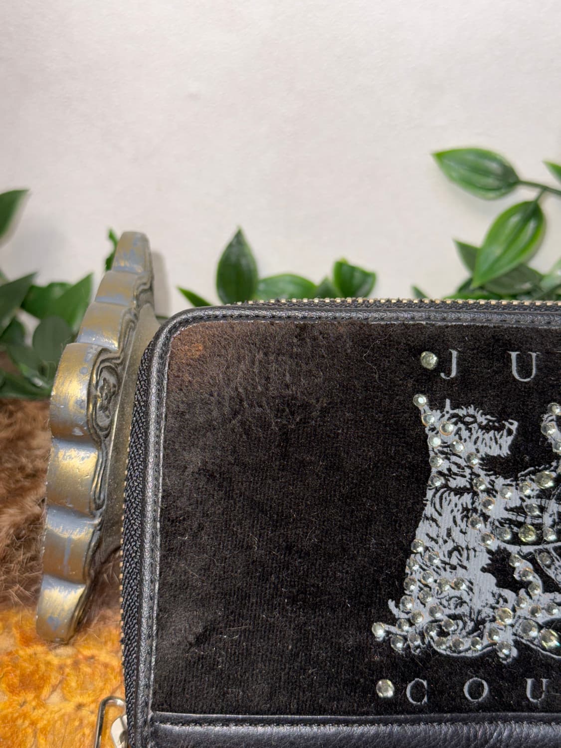 Juicy Couture black velvet wallet  상품이미지6