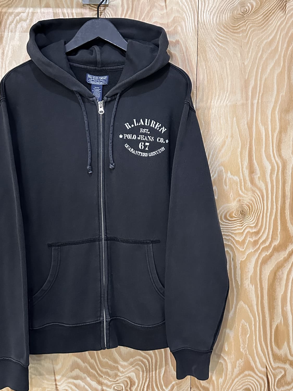 폴로 진스 컴퍼니 U.S.N 스텐실 로고 후드집업 상품이미지1