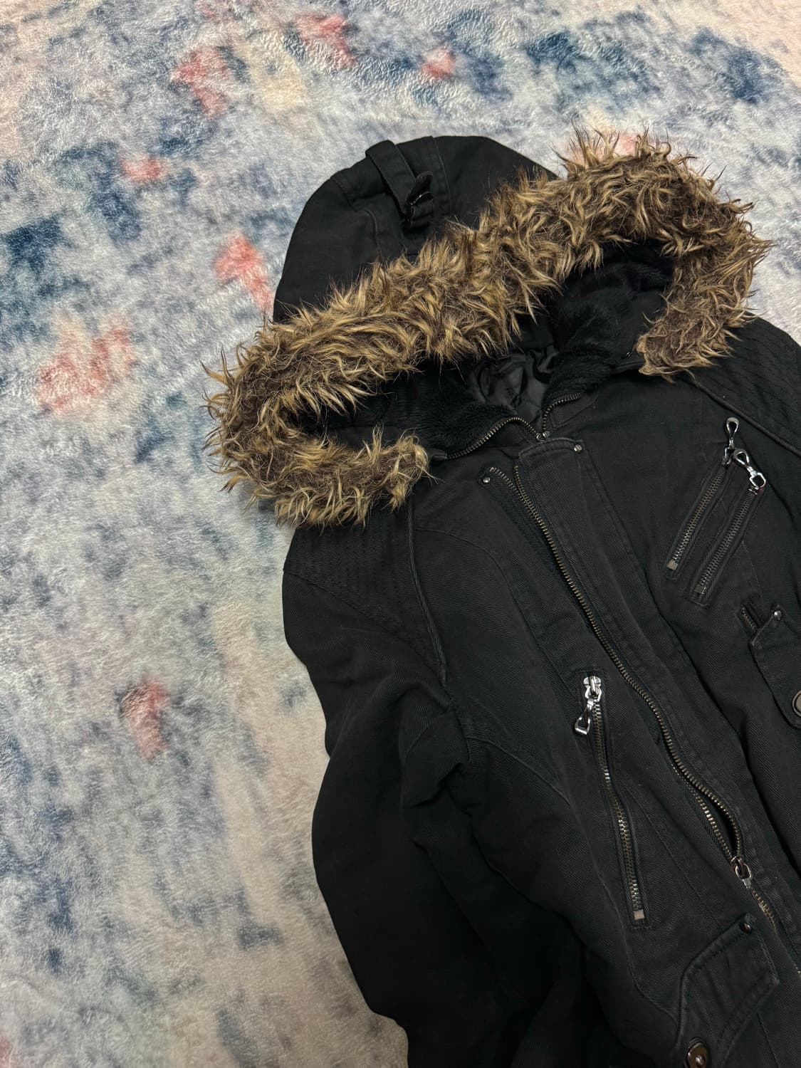 In the attic 00s trimming fur mods coat 상품이미지3