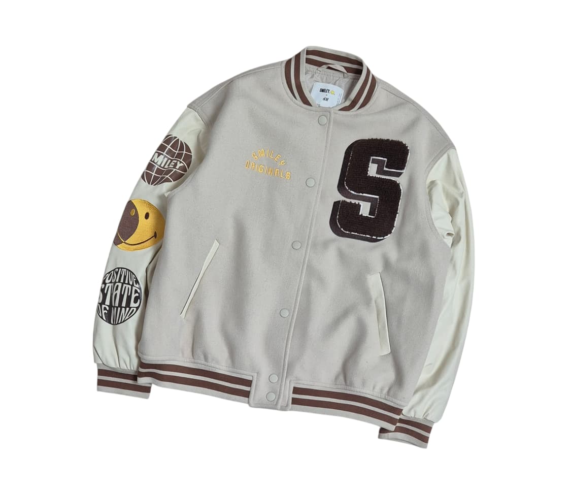 H&M 스마일리 바시티 자켓 상품이미지1