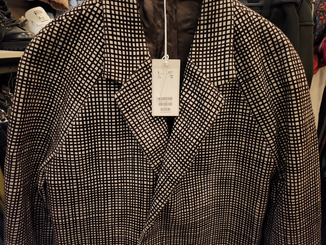 코스 체크 패턴 코트 새제품  상품이미지3