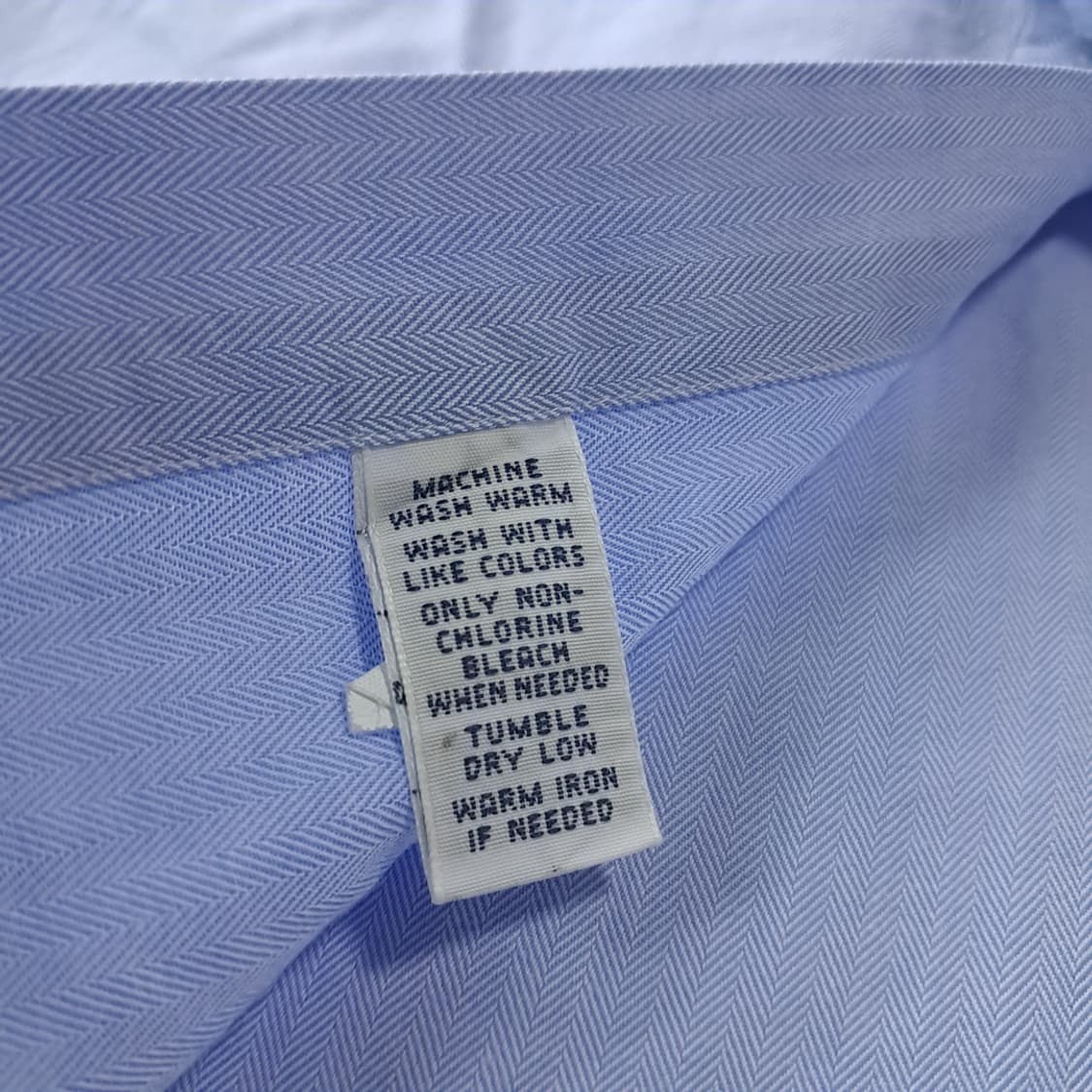 CK583 2XL 폴로 90s 블루 마이크로 헤링본 셔츠 남방 상품이미지5