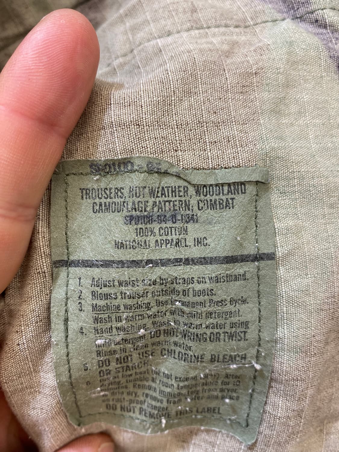 [S] 90s U.S.ARMY 미군 우드랜드 BDU 카고팬츠 상품이미지9