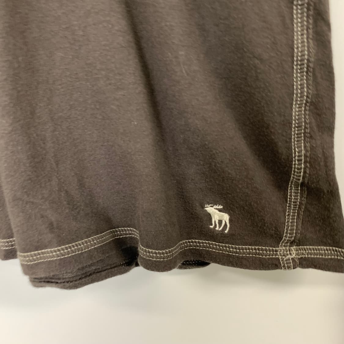 아베크롬비 산양로고 브라운 유넥 롱슬리브 긴팔티 상품이미지4