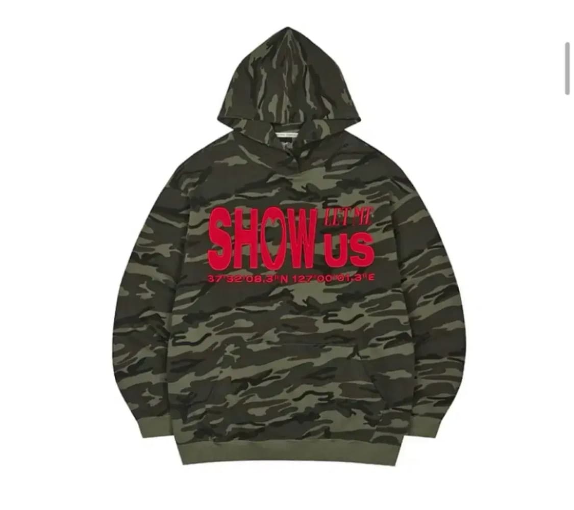 러브이즈트루 카모 후드티SH SHOW US HOODIE(KHAKI) 상품이미지1