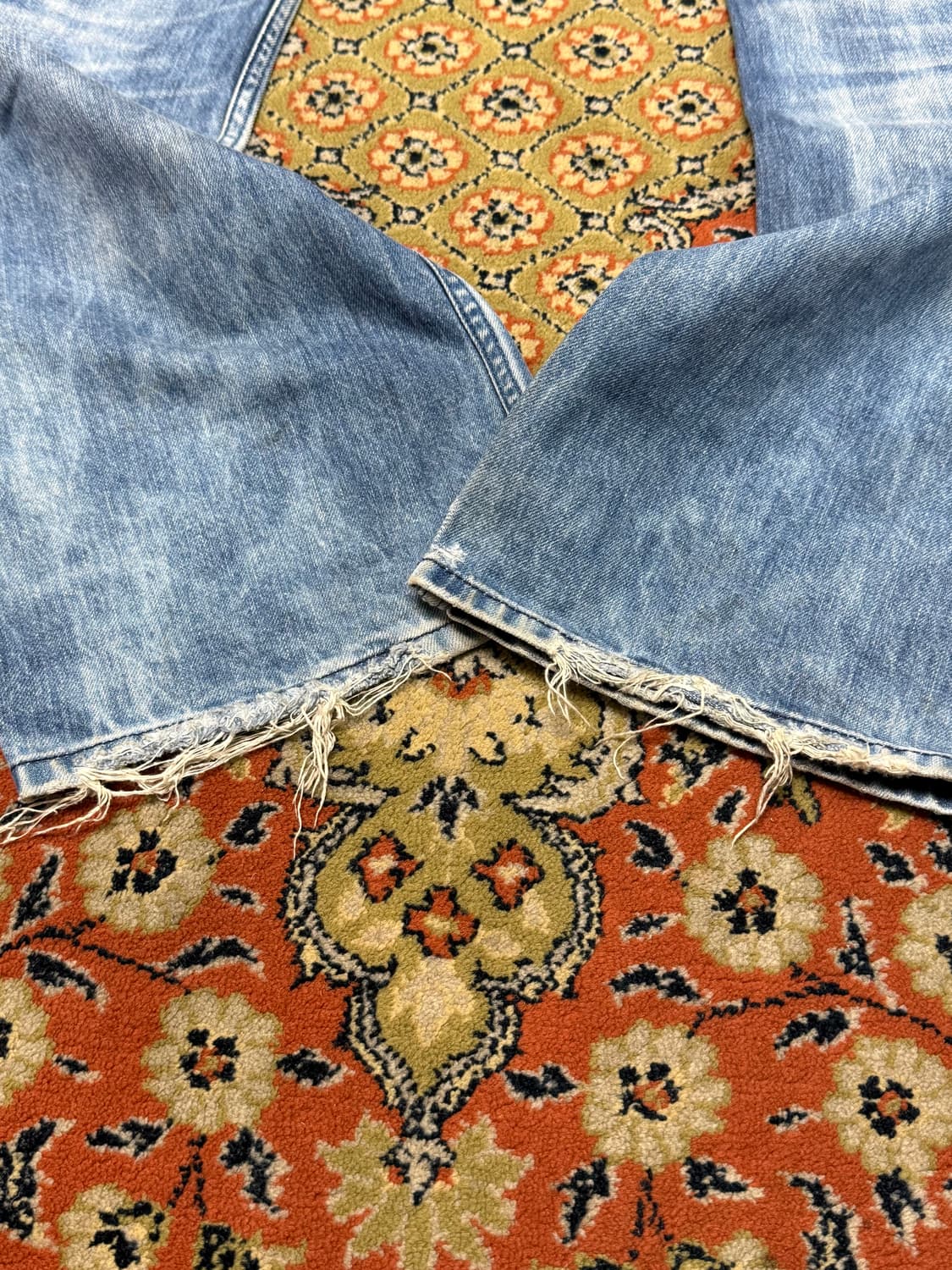 디젤 자티니 연청 데님팬츠 34x32 부츠컷  플레어진 상품이미지4