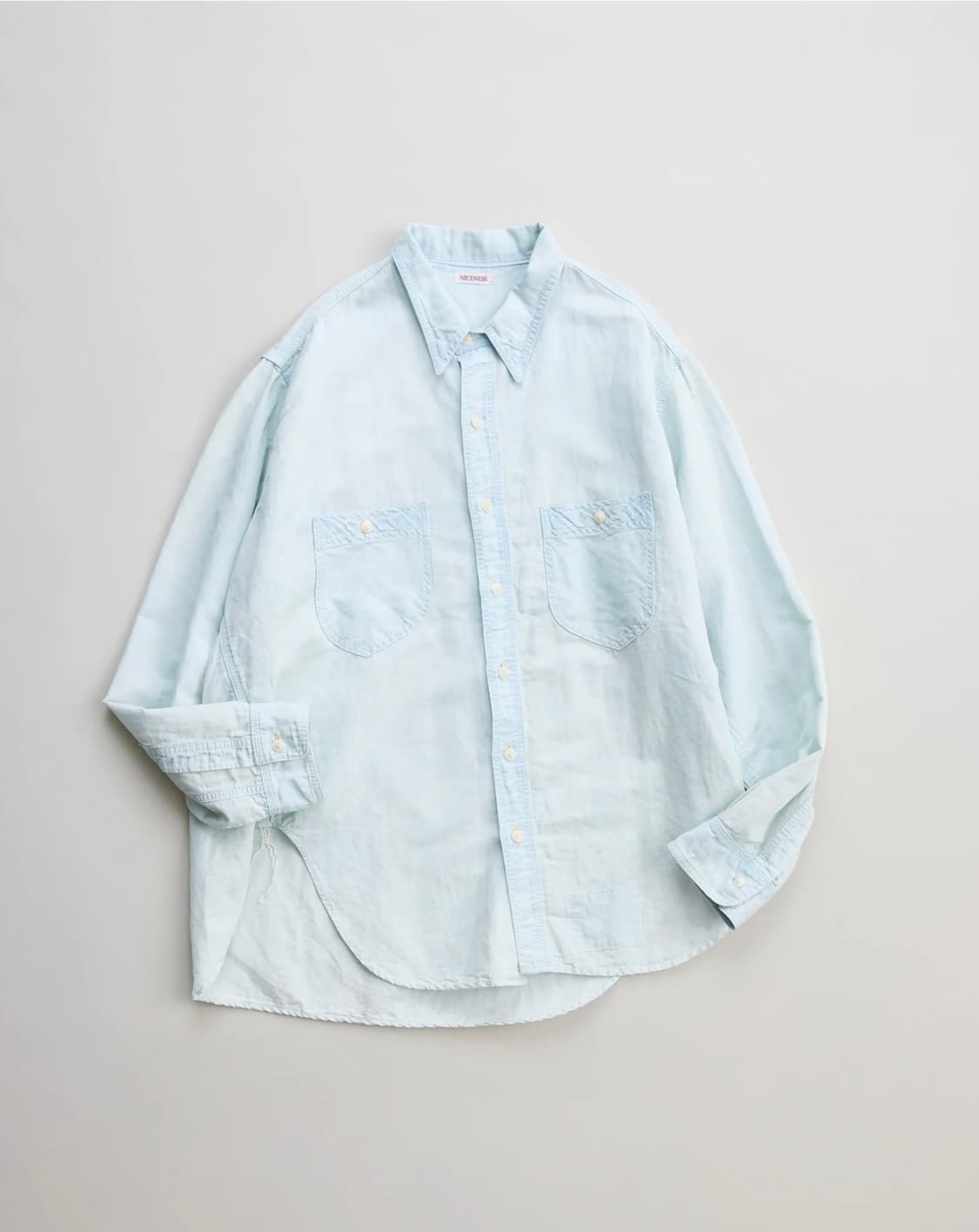 [M] 나이스네스 niceness elmes shirt ice blue 상품이미지1