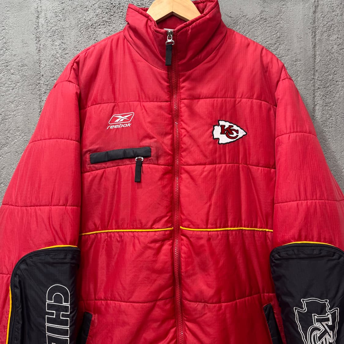 90s 리복 NFL 캔자스 시티 치프스 점퍼 (XL)  상품이미지2