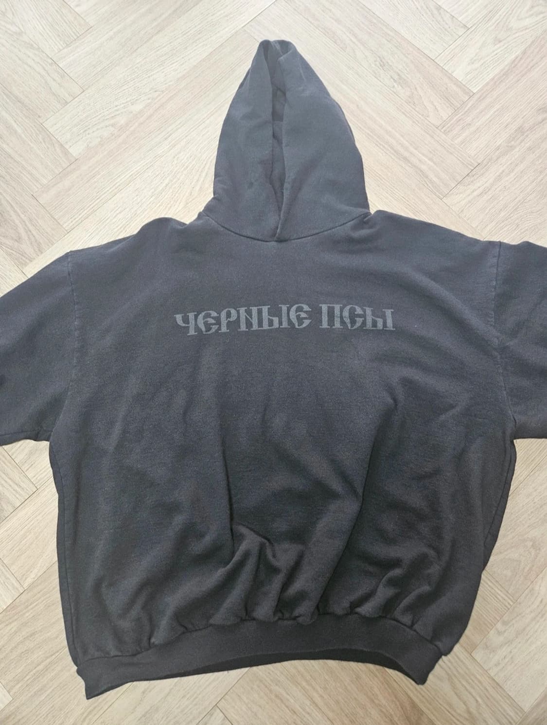 이지 x 고샤  블랙 독스 후드 블랙 3 상품이미지1