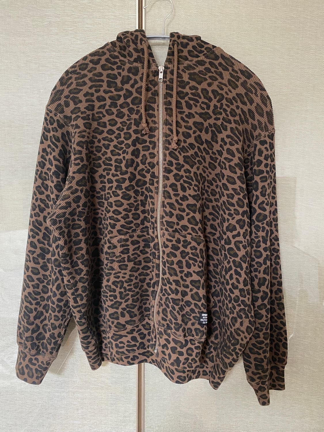 [S] 슈프림 써멀 후드 집업 레오파드 - 25SS 상품이미지1