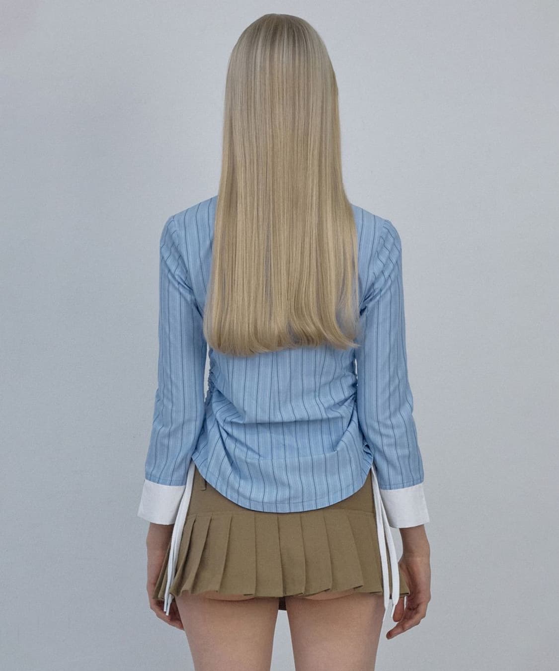 스컬프터 클래식 셔츠 블루 상품이미지2