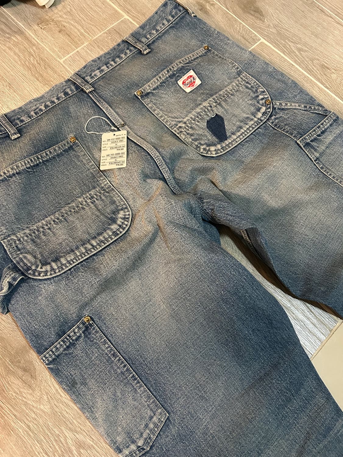 세인트 미카엘 24aw 데님 더블니 xl 판매 상품이미지4