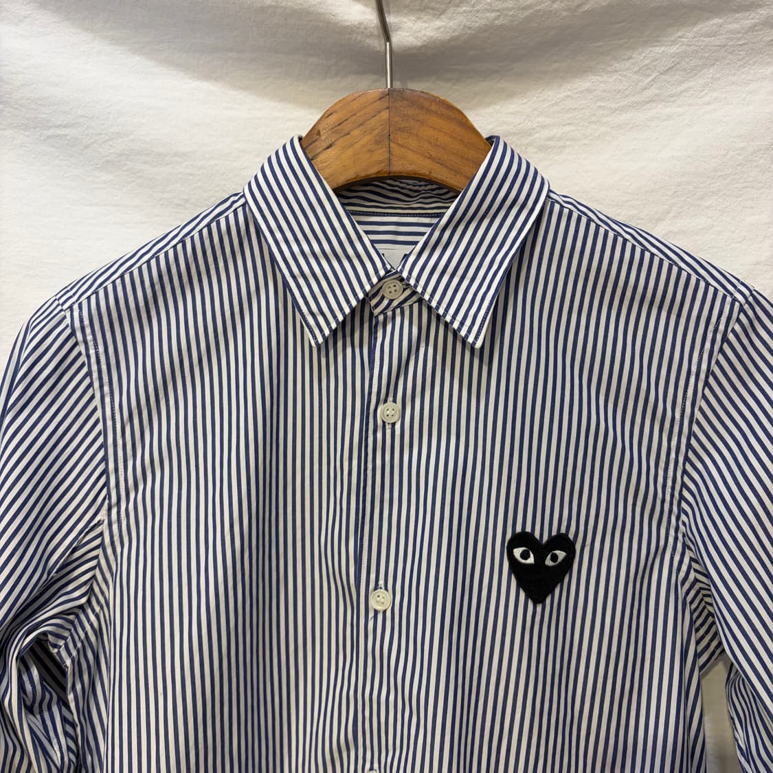 꼼데가르송 스트라이프 셔츠 블랙와펜 남방 상품이미지2