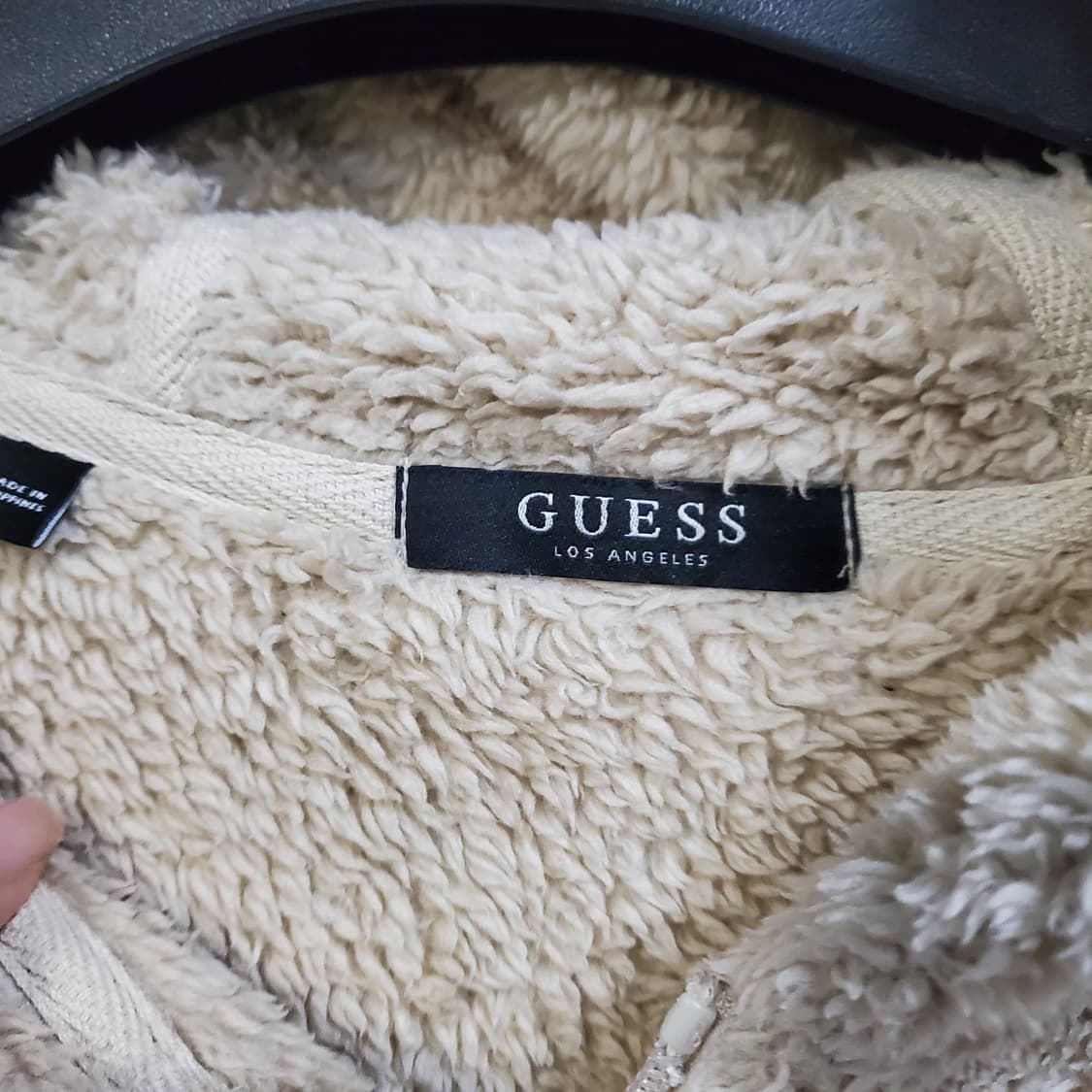 게스 보아 플리스 후드 집업  상품이미지5