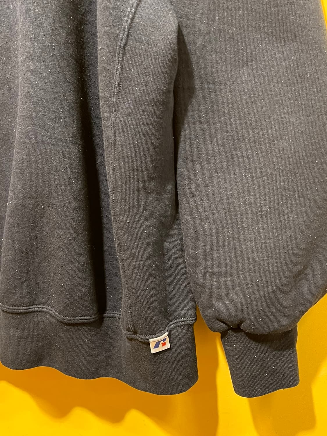 [3XL] 러셀 애슬레틱 무지 기모 맨투맨 네이비 상품이미지5