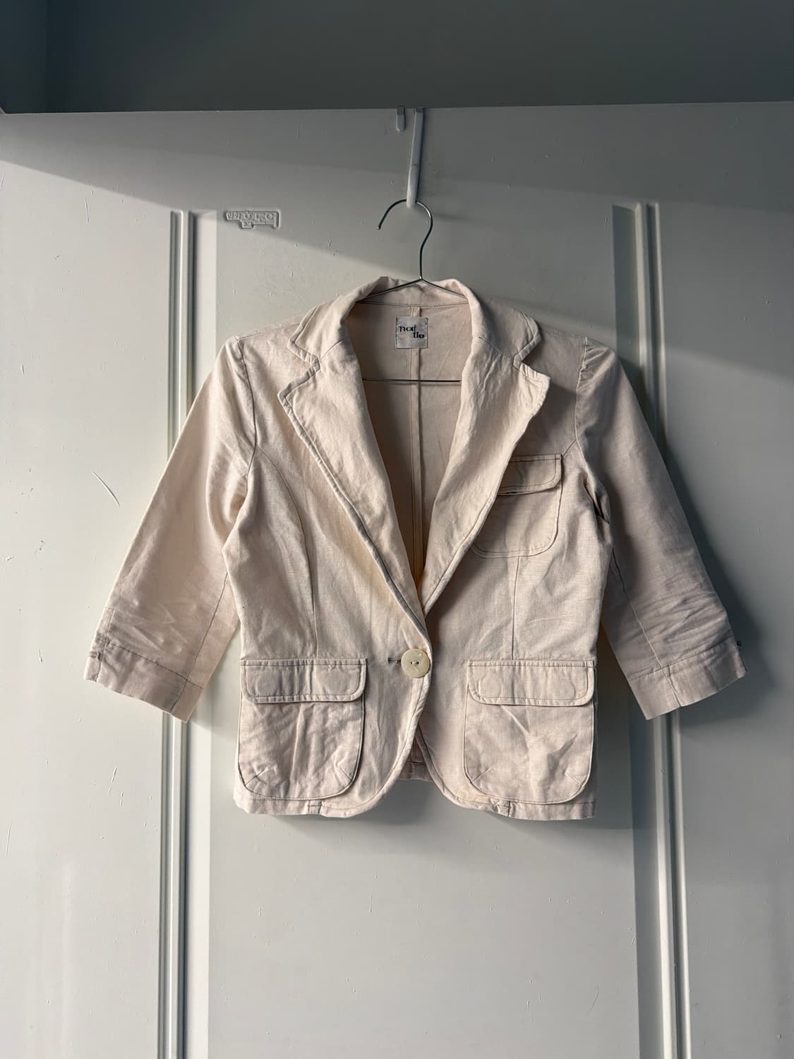 일본빈티지 크림 포켓 숏자켓  상품이미지6