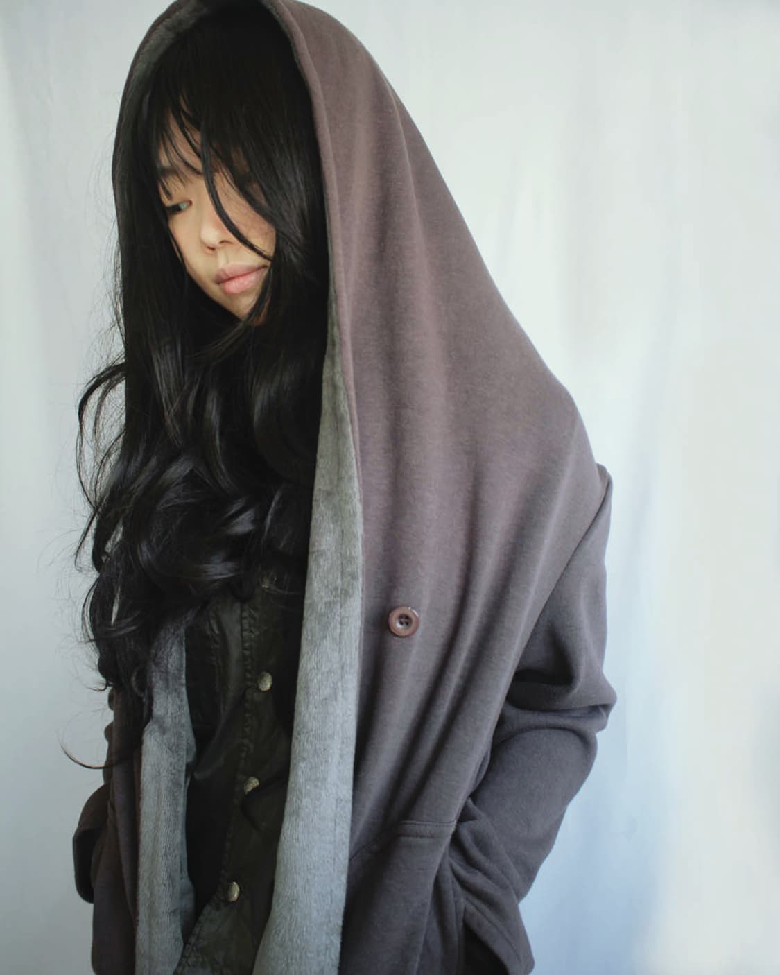 One-button wrap redbean skin hood jacket 상품이미지8