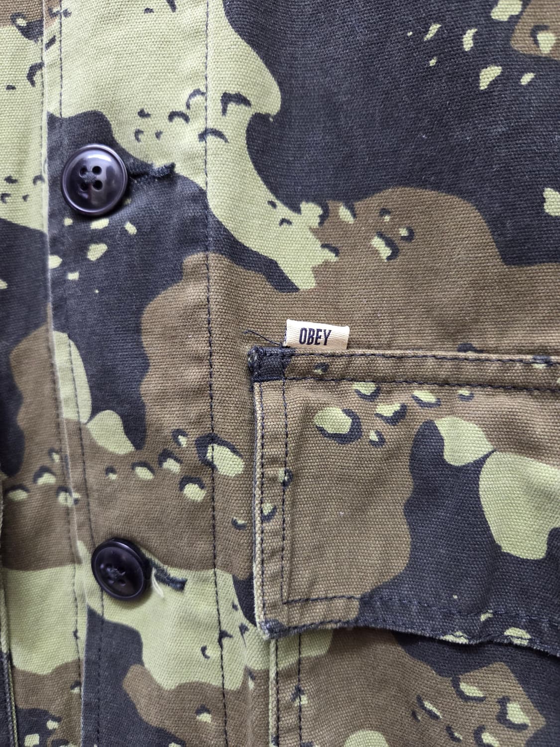오베이 카모플라쥬 밀리터리 셔츠 자켓 상품이미지4