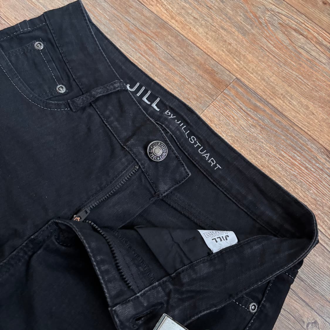 JILL 질스튜어트 25 26 블랙 스키니진 지퍼 슬림 실루엣 상품이미지10