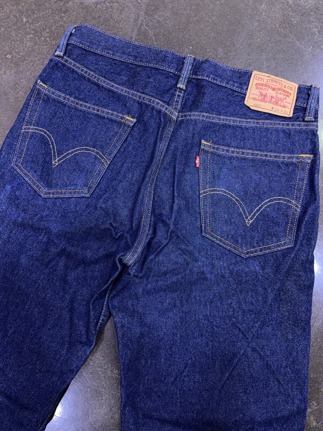 리바이스 550 00's 릴렉스핏 딥인디고 데님팬츠 34 상품이미지6